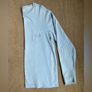 Vineyard Vines Blue Whale Long Sleeve Pocket Tee